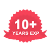 10+ Years EXP
